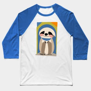Portrait of Sloth Baseball T-Shirt